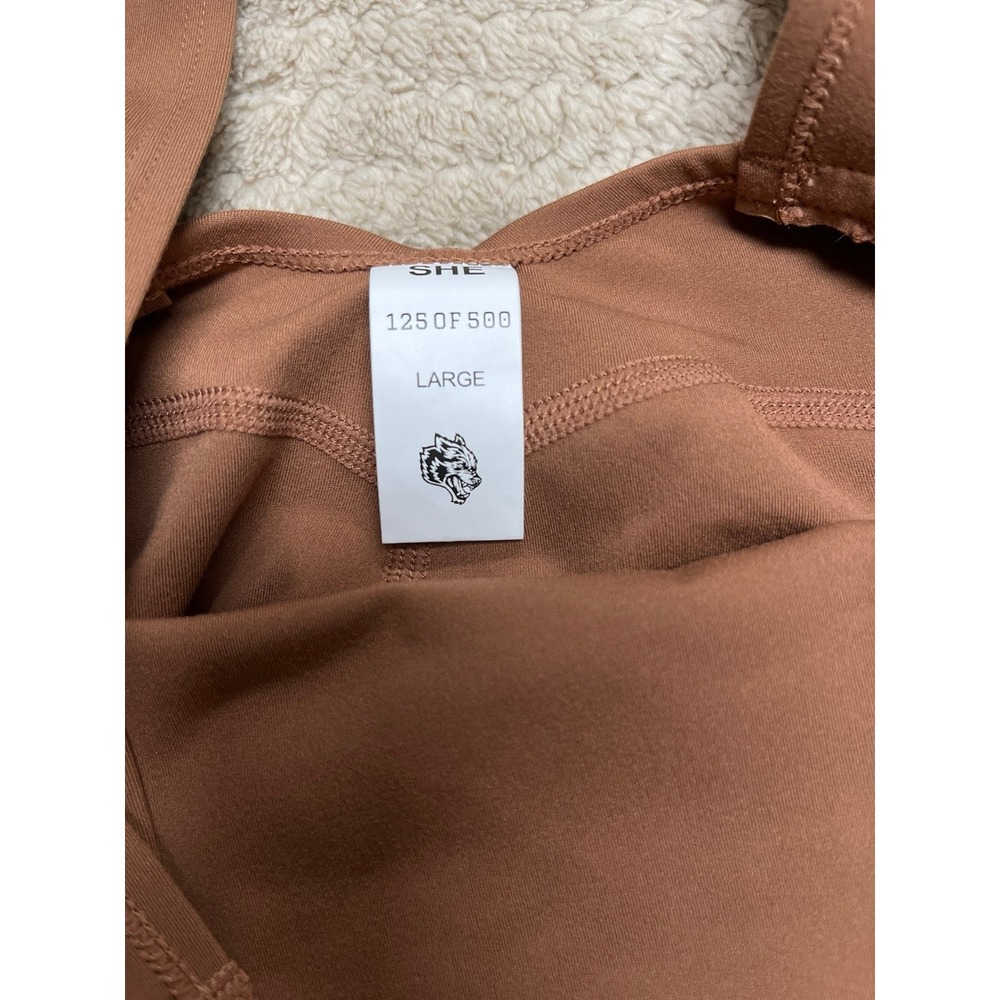 Darc Sport SSPD NFGU Women's Brown Athletic Romper Jumpsuit size Large - Picture 2 of 4